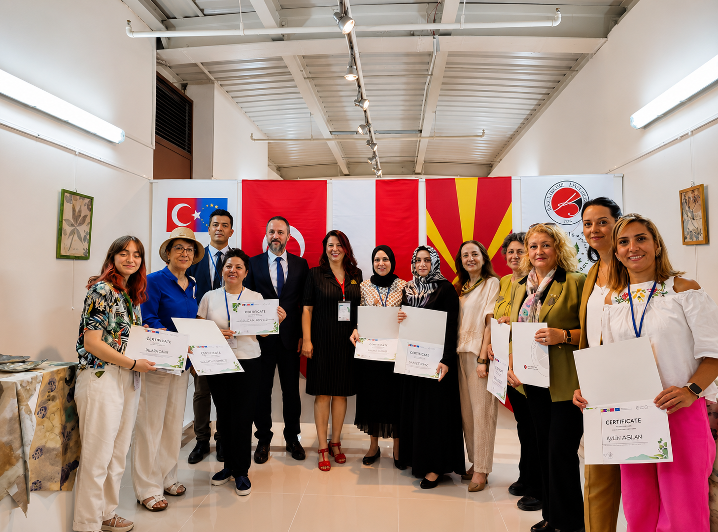The Last Day of Our Project was Completed with The Exhibition of Ecoprint Printed Products and Closing